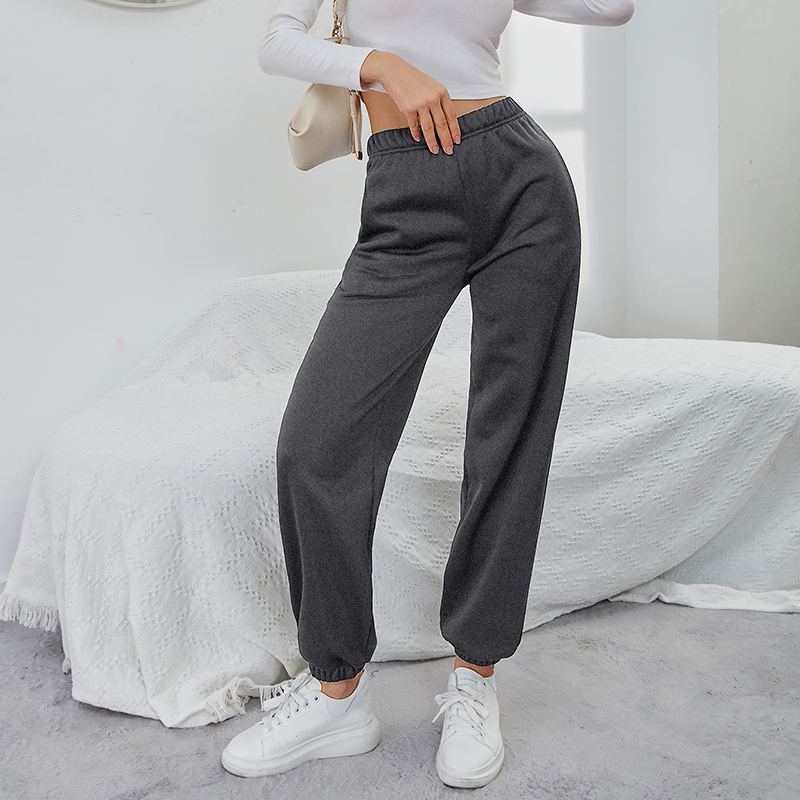 SHEIN Clothes Supplier of Solid Elastic Waist Sweatpants Women Joggers